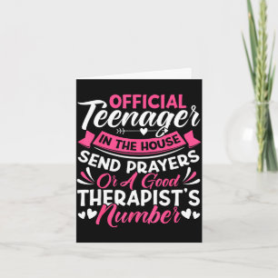 Tarjeta Mamá de un adolescente divertida mamá cristiana dí