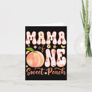 Tarjeta Mamá de un dulce melocotón fiesta de cumpleaños de