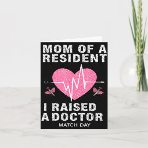 Tarjeta Mamá de un estudiante de medicina del Día de la Ad