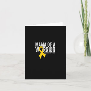Tarjeta Mamá De Un Guerrero Cáncer Infantil Círculo De Con