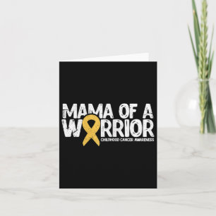 Tarjeta Mamá De Un Guerrero Concienciación Sobre El Cáncer