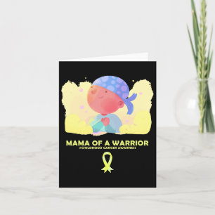 Tarjeta Mamá De Un Guerrero Concienciación Sobre El Cáncer