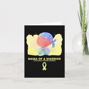 Tarjeta Mamá De Un Guerrero Concienciación Sobre El Cáncer
