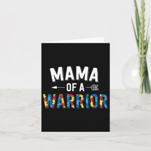 Tarjeta Mamá De Una Familia Guerrera Mamá El Mundo Del Aut