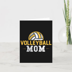 Tarjeta Mamá de voleibol divertida entrenadora deportiva o