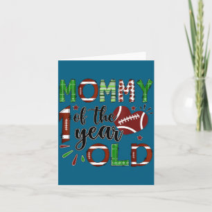 Tarjeta Mamá del Año 1 Viejo Fútbol 1er