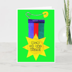 Tarjeta "Mamá del año" del Día de la Madre