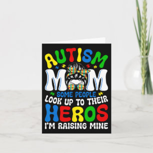 Tarjeta Mamá Del Autismo Criando Héroe Algunas Personas Mi