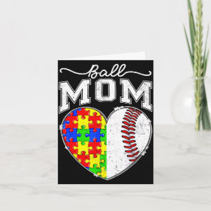 Tarjeta mamá del balón mamá día de concienciación sobre el