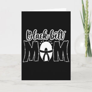 Tarjeta Mamá del Cinturón Negro Karate Mamá Karate Madre K
