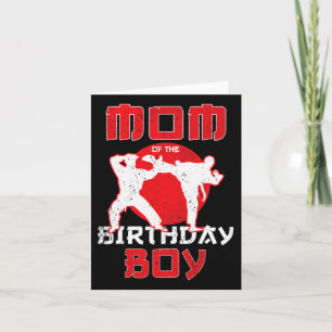 Tarjeta Mamá Del Cumpleaños Karate Taekwondo Boy Martial A