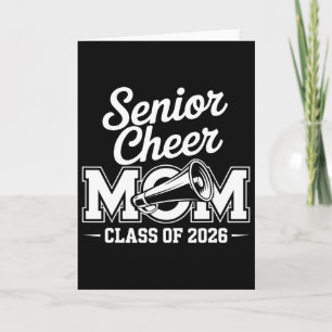 Tarjeta Mamá del equipo de porristas Senior 2026 graduació
