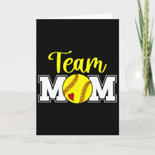 Tarjeta Mamá del equipo de sóftbol apreciación Mamá del eq