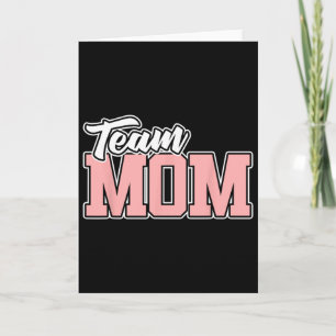 Tarjeta Mamá del equipo vende fútbol suave voleibol fútbol
