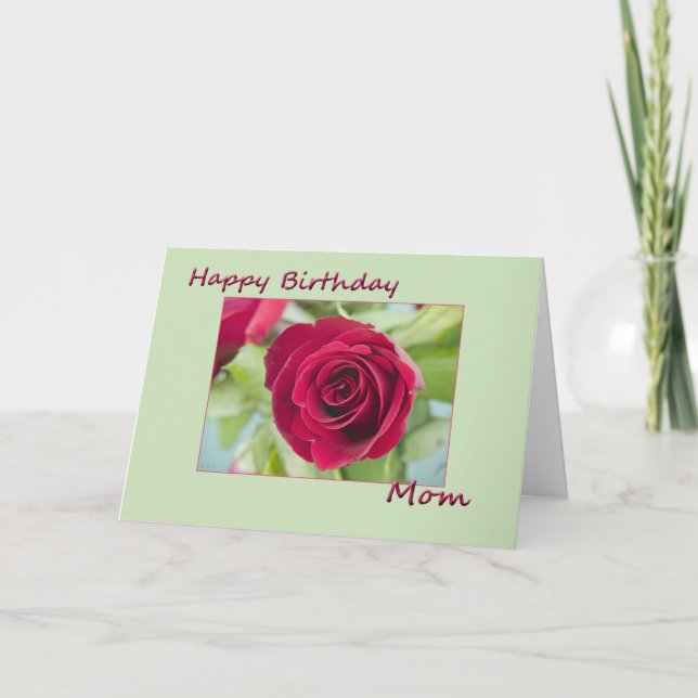 Tarjeta Mamá del feliz cumpleaños (Anverso)