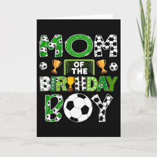 Tarjeta Mamá Del Jugador De Fútbol Del Cumpleaños Día De J