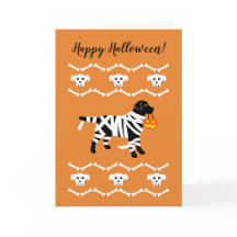 Mamá del labrador negro de Halloween