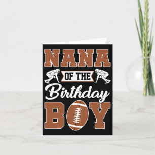 Tarjeta Mamá del niño de cumpleaños fiesta de fútbol famil
