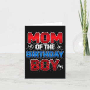 Tarjeta Mamá Del Niño De Cumpleaños Que Coincide Con La Fa