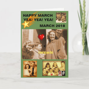 Tarjeta Mamá del Shawnee, marzo feliz