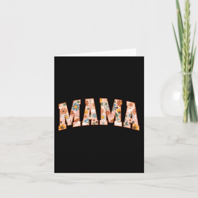 Tarjeta Mama Día de la Madre Gardener Mama Flowers Cute 1 (Anverso)