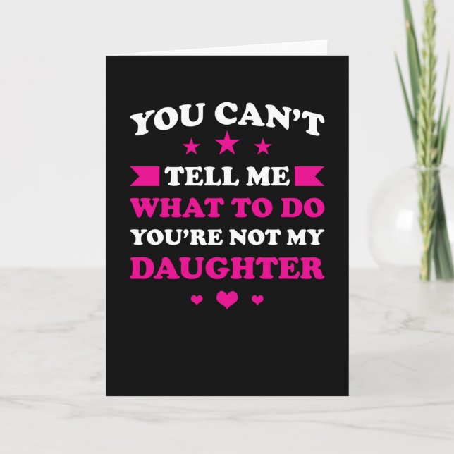 Tarjeta Mamá diciendo que el regalo de Día de la Madre es  (Anverso)