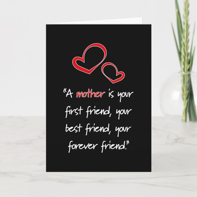 Tarjeta Mamá el día de la madre amen a la madre idea diver (Anverso)