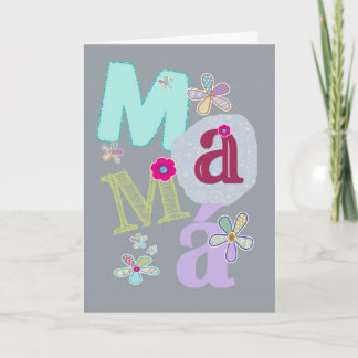 Tarjeta mamá, el día de madre feliz en español