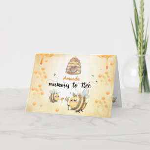 Tarjeta Mamá en abeja - recién nacido