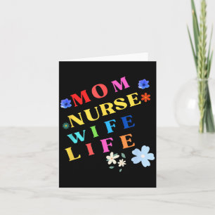 Tarjeta Mamá Enfermera Esposa Vida Rn Lnp Día de las Madre
