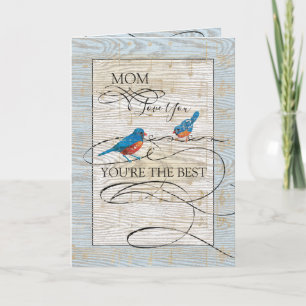 Tarjeta Mamá, eres el mejor Día Musical de las Madres Aves