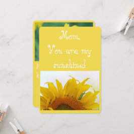 Tarjeta ¡Mamá, eres mi sol!