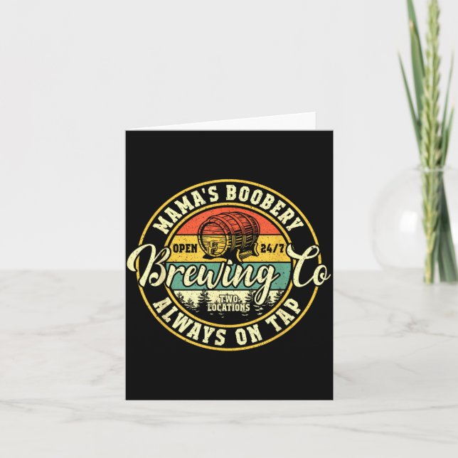 Tarjeta Mama Ery Breastfeeding Brewery New Mom Brewing Co  (Anverso)