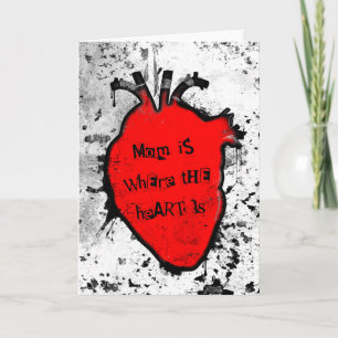 Tarjeta mamá es el corazón anatómico