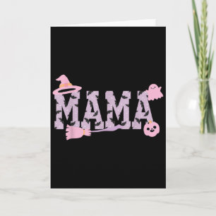 Tarjeta Mamá espeluznante de Halloween sudadera con capuch