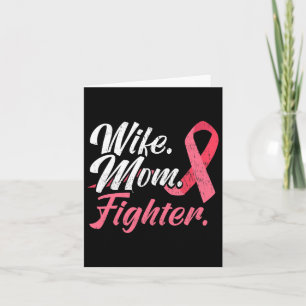 Tarjeta Mamá Esposa Lucha Contra El Cáncer De Mama Por Un