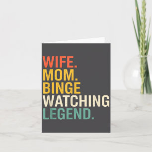 Tarjeta Mamá Esposa. Mamá. Leyenda de Maratón de Televisió