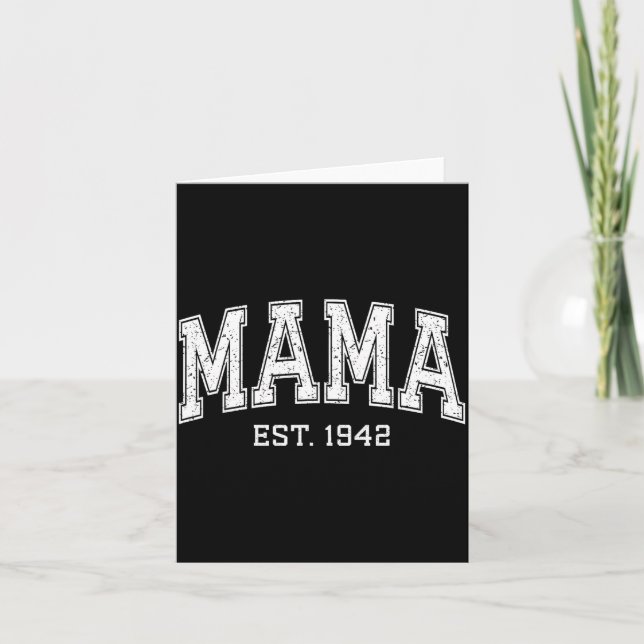 Tarjeta Mama Est 1942 Mom D Mothers Day Ized  (Anverso)