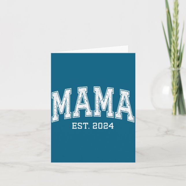 Tarjeta Mama Est 2024 Mom D Mothers Day Ized  (Anverso)