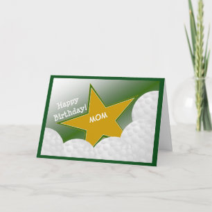 Tarjeta Mamá - ¡Feliz cumpleaños, madre amante del golf!