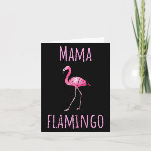 Tarjeta Mamá flamenco verano tropical animal acuarela