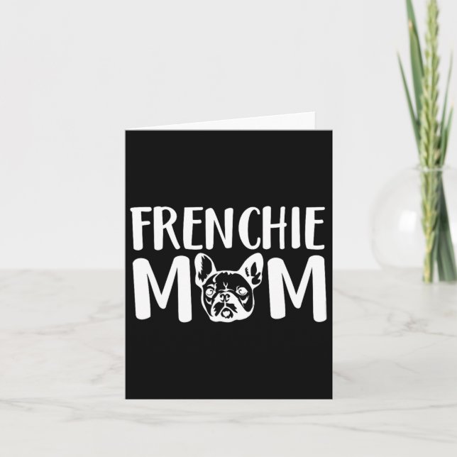 Tarjeta Mamá Frenchie Bulldog Francés Dueña de Mascota Ama (Anverso)