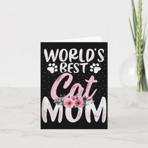 Tarjeta Mamá gata del mundo - mamá amante de los gatos div