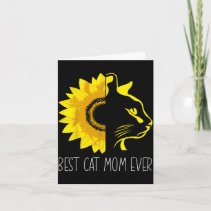 Tarjeta Mamá gata siempre girasol - mamá gata día de la ma