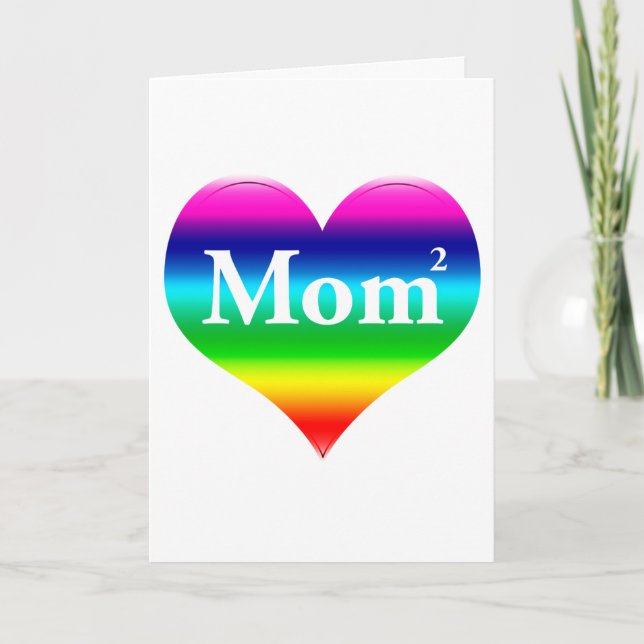 Tarjeta Mamá gay ajustada, el día de madre (Anverso)