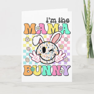 Tarjeta Mamá genial de Pascua Soy la mamá coneja Pareja fa