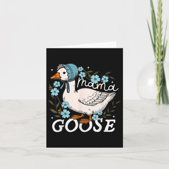 Tarjeta Mama Goose Chiste Funny Mom Silly Día de la Madre (Anverso)