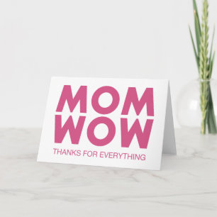Tarjeta Mamá, ¡Guau!