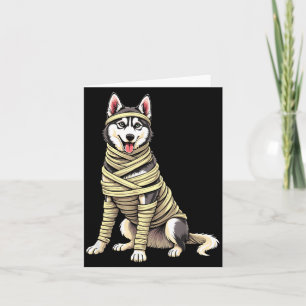 Tarjeta Mamá Husky Lindo Amante de Perros Divertidos Hallo