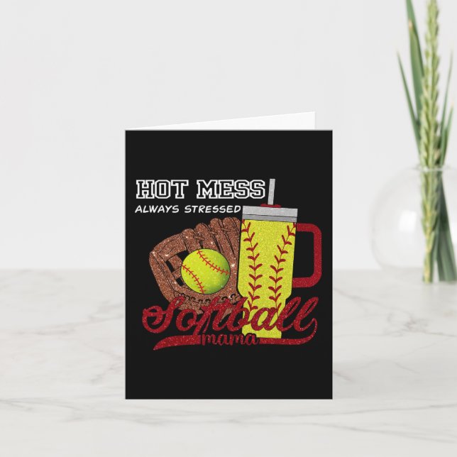 Tarjeta Mamá Juego Día Vibes Día de la Madre Mujeres Softb (Anverso)